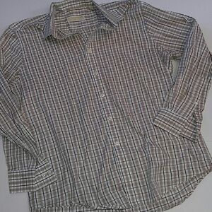 Michael Kors Plaid Long Sleeve Shirt 16.5